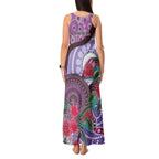 Personalised Australia NAIDOC 2024 Tank Maxi Dress Keep the Fire Burning Hakea Flowers
