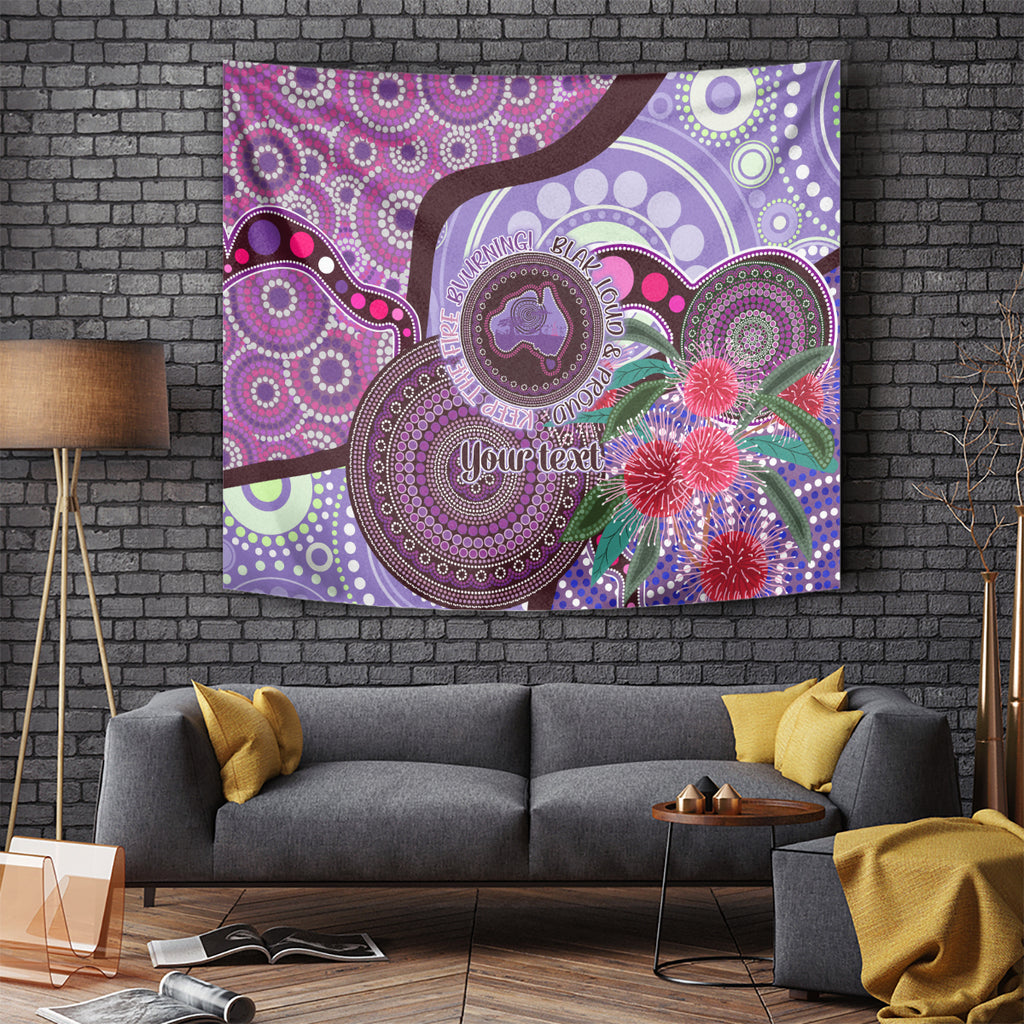 Personalised Australia NAIDOC 2024 Tapestry Keep the Fire Burning Hakea Flowers