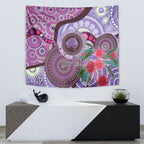 Personalised Australia NAIDOC 2024 Tapestry Keep the Fire Burning Hakea Flowers