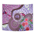 Personalised Australia NAIDOC 2024 Tapestry Keep the Fire Burning Hakea Flowers