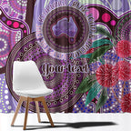 Personalised Australia NAIDOC 2024 Window Curtain Keep the Fire Burning Hakea Flowers