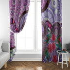 Personalised Australia NAIDOC 2024 Window Curtain Keep the Fire Burning Hakea Flowers
