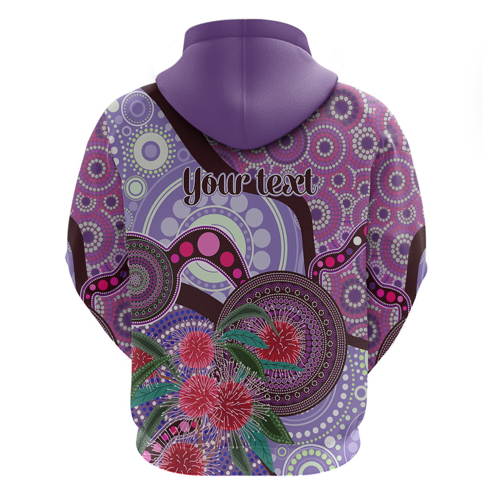 Personalised Australia NAIDOC 2024 Zip Hoodie Keep the Fire Burning Hakea Flowers