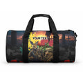 Kangaroo-Kiwi Soldier ANZAC Personalised Duffle Bag Golden Wattle and Pohutukawa Flowers
