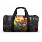 Kangaroo-Kiwi Soldier ANZAC Personalised Duffle Bag Golden Wattle and Pohutukawa Flowers