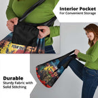 Kangaroo-Kiwi Soldier ANZAC Personalised Grocery Bag Golden Wattle and Pohutukawa Flowers