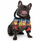 Kangaroo-Kiwi Soldier ANZAC Personalised Pet Hoodie Golden Wattle and Pohutukawa Flowers