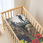 Kangaroo-Kiwi Soldier ANZAC Personalised Baby Bed Cover Golden Wattle Poppy Flowers