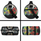 Kangaroo-Kiwi Soldier ANZAC Personalised Duffle Bag Golden Wattle Poppy Flowers