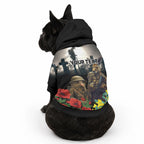 Kangaroo-Kiwi Soldier ANZAC Personalised Pet Hoodie Golden Wattle Poppy Flowers
