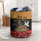 Australia ANZAC Day Personalised Laundry Basket Honouring The Animals That Served