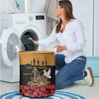 Australia ANZAC Day Personalised Laundry Basket Honouring The Animals That Served