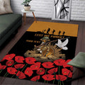 Australia ANZAC Day Personalised Area Rug Honouring The Animals That Served