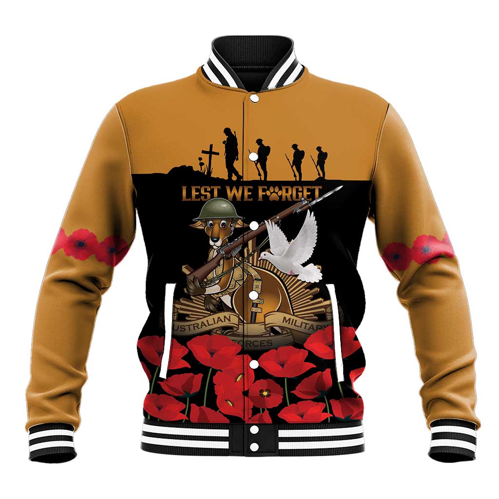 Australia ANZAC Day Personalised Baseball Jacket Honouring The Animals That Served