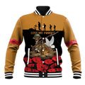 Australia ANZAC Day Personalised Baseball Jacket Honouring The Animals That Served