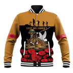 Australia ANZAC Day Personalised Baseball Jacket Honouring The Animals That Served