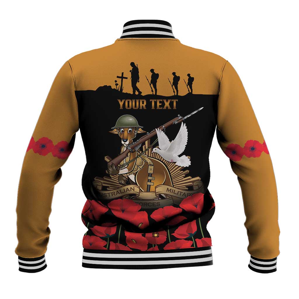 Australia ANZAC Day Personalised Baseball Jacket Honouring The Animals That Served