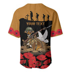 Australia ANZAC Day Personalised Baseball Jersey Honouring The Animals That Served