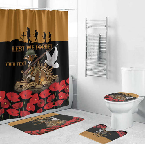Australia ANZAC Day Personalised Bathroom Set Honouring The Animals That Served