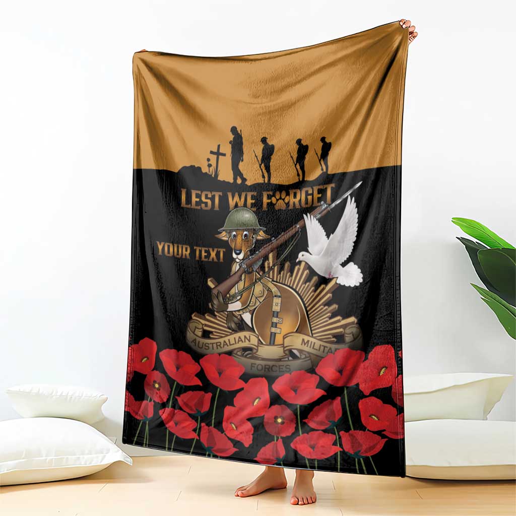 Australia ANZAC Day Personalised Blanket Honouring The Animals That Served