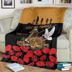 Australia ANZAC Day Personalised Blanket Honouring The Animals That Served