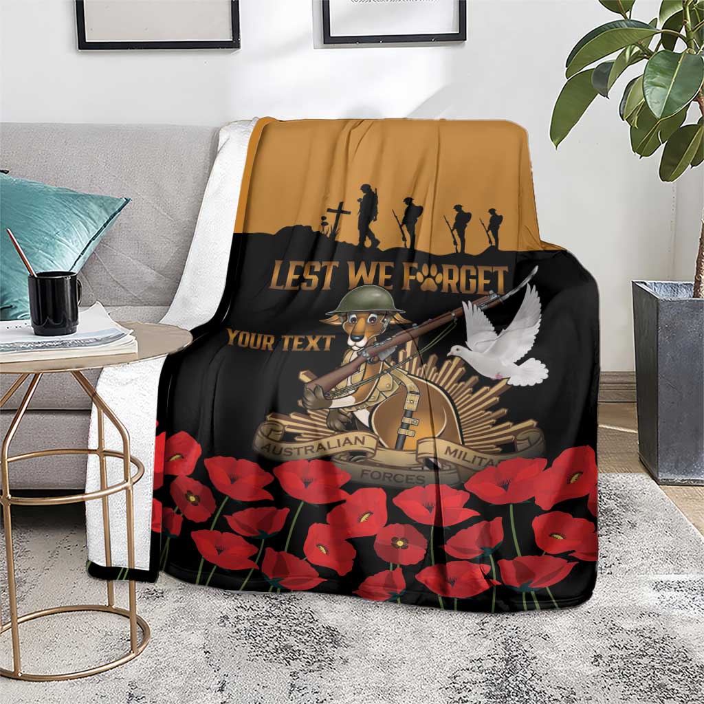 Australia ANZAC Day Personalised Blanket Honouring The Animals That Served