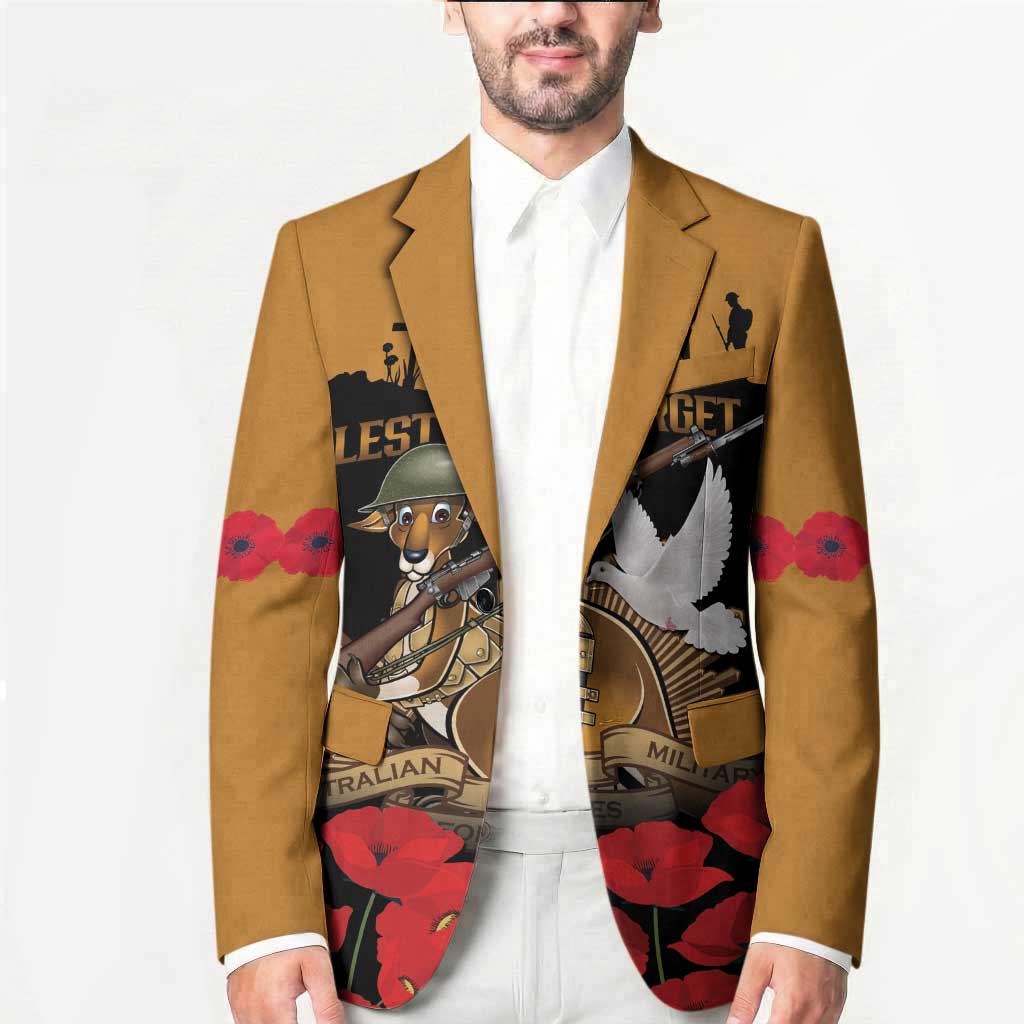 Australia ANZAC Day Personalised Blazer Honouring The Animals That Served