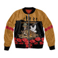 Australia ANZAC Day Personalised Bomber Jacket Honouring The Animals That Served