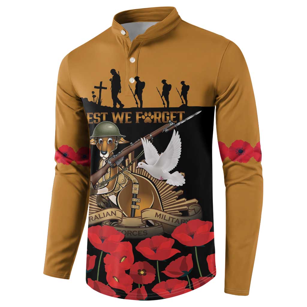 Australia ANZAC Day Personalised Button Sweatshirt Honouring The Animals That Served