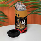 Australia ANZAC Day Personalised 4 in 1 Can Cooler Tumbler Honouring The Animals That Served
