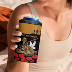 Australia ANZAC Day Personalised 4 in 1 Can Cooler Tumbler Honouring The Animals That Served