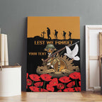 Australia ANZAC Day Personalised Canvas Wall Art Honouring The Animals That Served