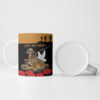 Australia ANZAC Day Personalised Ceramic Mug Honouring The Animals That Served