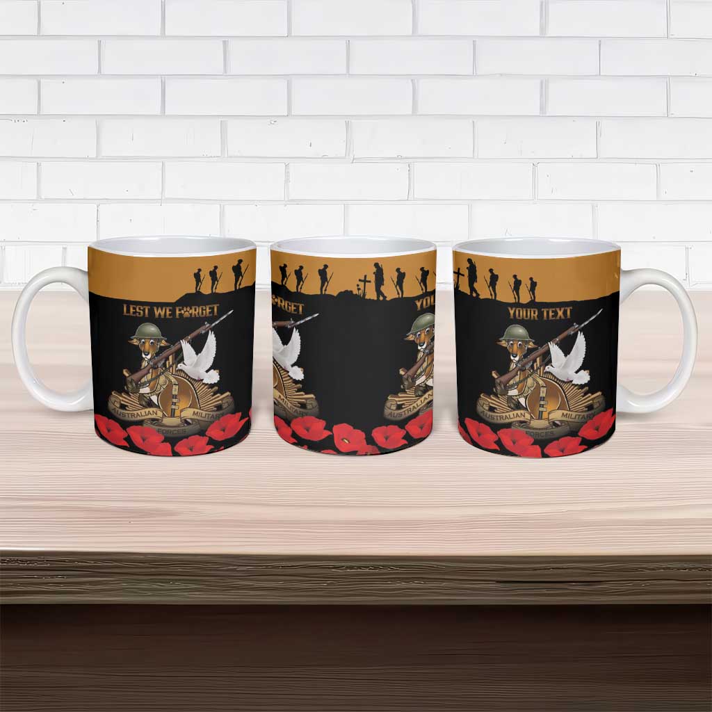 Australia ANZAC Day Personalised Ceramic Mug Honouring The Animals That Served