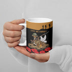 Australia ANZAC Day Personalised Ceramic Mug Honouring The Animals That Served