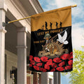 Australia ANZAC Day Personalised Garden Flag Honouring The Animals That Served