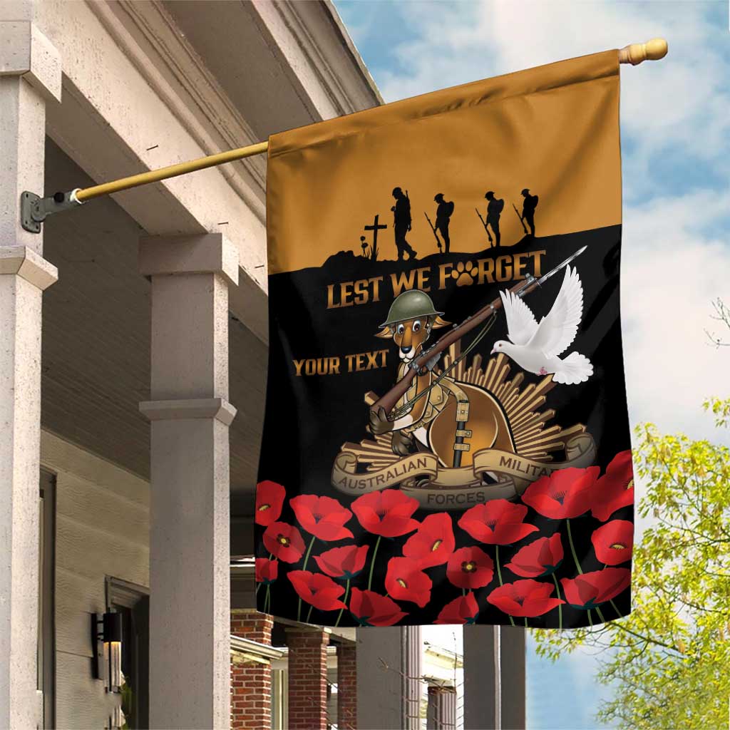 Australia ANZAC Day Personalised Garden Flag Honouring The Animals That Served