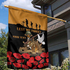 Australia ANZAC Day Personalised Garden Flag Honouring The Animals That Served
