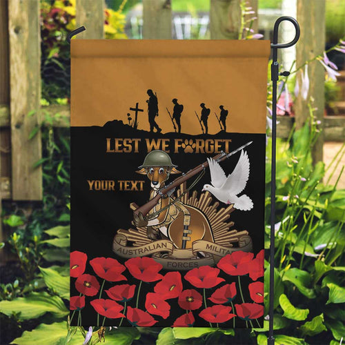 Australia ANZAC Day Personalised Garden Flag Honouring The Animals That Served