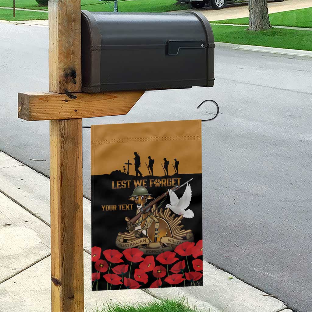 Australia ANZAC Day Personalised Garden Flag Honouring The Animals That Served