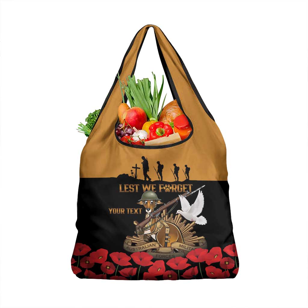 Australia ANZAC Day Personalised Grocery Bag Honouring The Animals That Served