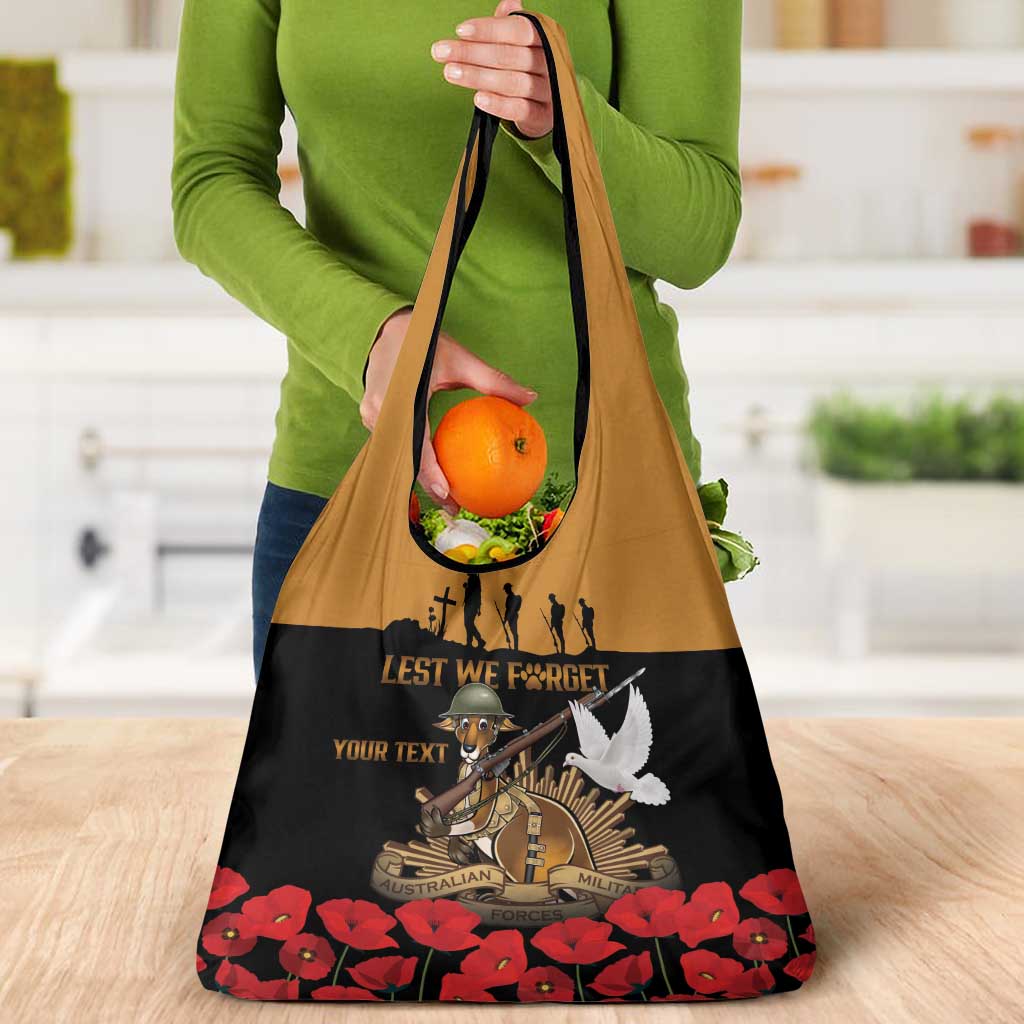 Australia ANZAC Day Personalised Grocery Bag Honouring The Animals That Served