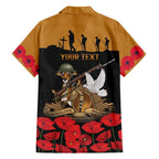 Australia ANZAC Day Personalised Hawaiian Shirt Honouring The Animals That Served