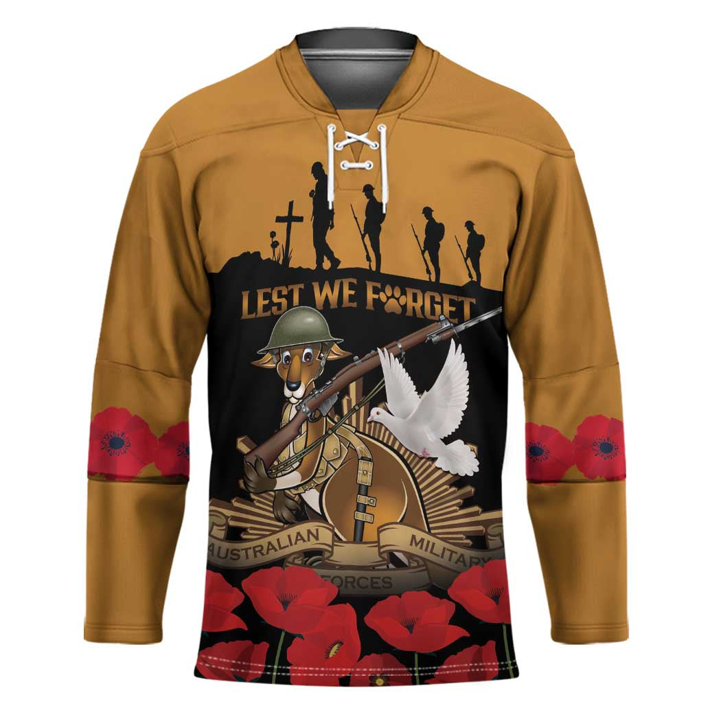 Australia ANZAC Day Personalised Hockey Jersey Honouring The Animals That Served
