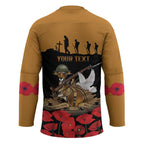 Australia ANZAC Day Personalised Hockey Jersey Honouring The Animals That Served