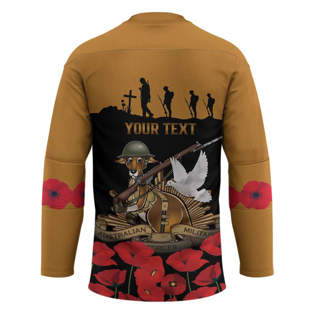Australia ANZAC Day Personalised Hockey Jersey Honouring The Animals That Served