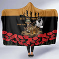 Australia ANZAC Day Personalised Hooded Blanket Honouring The Animals That Served