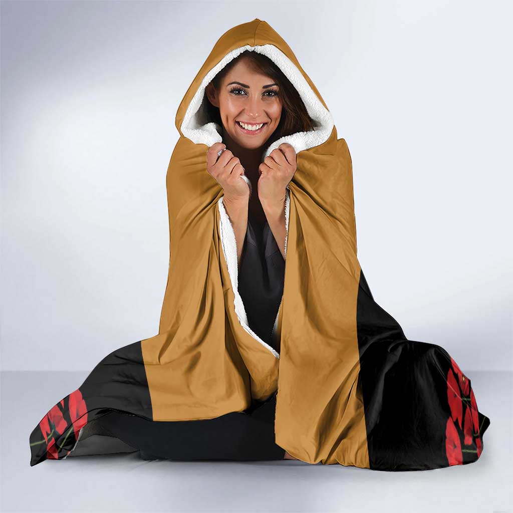 Australia ANZAC Day Personalised Hooded Blanket Honouring The Animals That Served