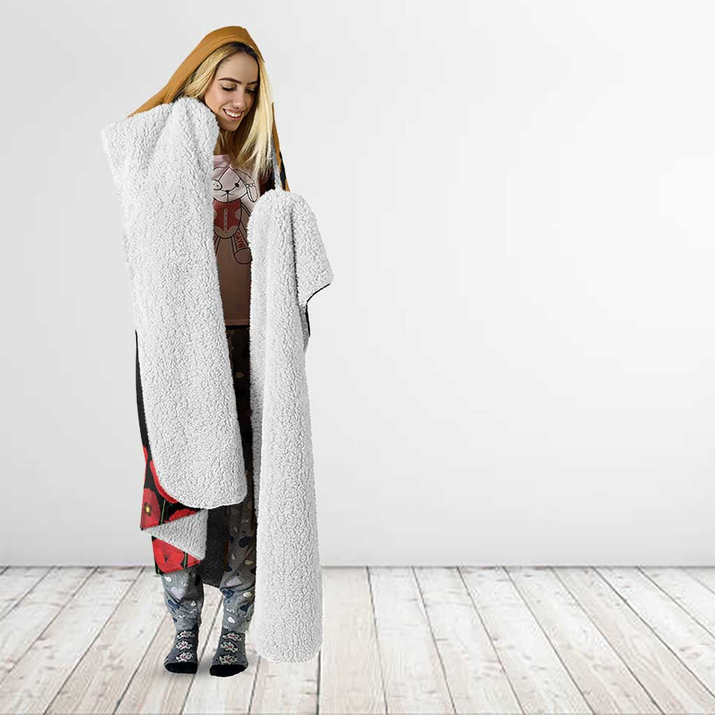 Australia ANZAC Day Personalised Hooded Blanket Honouring The Animals That Served