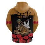 Australia ANZAC Day Personalised Hoodie Honouring The Animals That Served